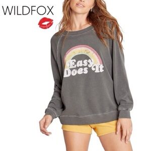 041 NWT Wildfox 'Easy Does It' Sweatshirt